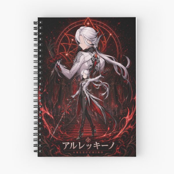 Item preview, Arlecchino Inspired Dark Elegance Anime Game Design designed and sold by ijunk.