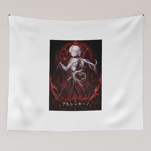 Item preview, Arlecchino Inspired Dark Elegance Anime Game Design designed and sold by ijunk.