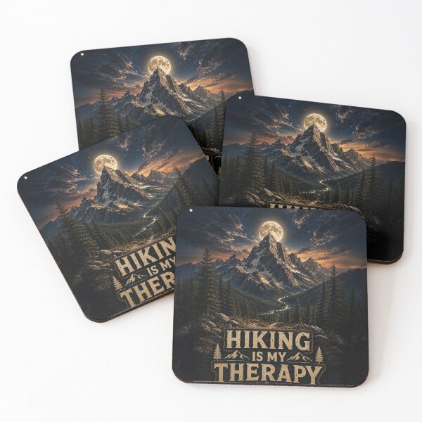 Item preview, Hiking Is My Therapy Mountain Adventure Design designed and sold by Essi80.