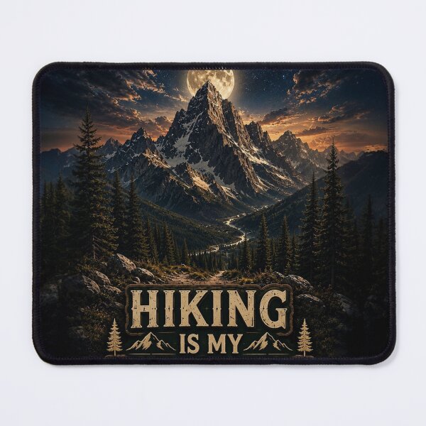 Item preview, Hiking Is My Therapy Mountain Adventure Design designed and sold by Essi80.