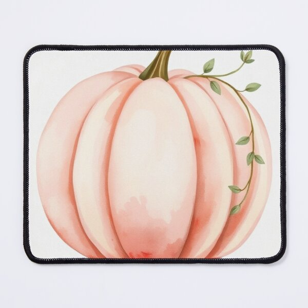 Item preview, Minimalist Watercolor Soft Pink Pumpkin Wall Art designed and sold by Vida e Arte.