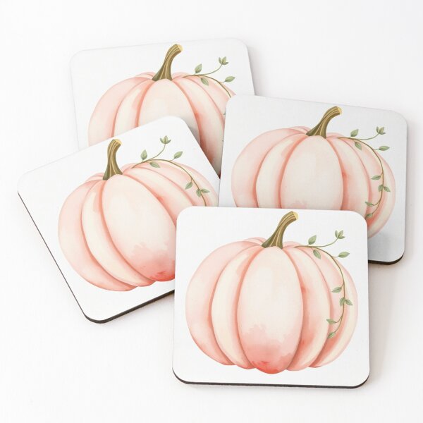 Item preview, Minimalist Watercolor Soft Pink Pumpkin Wall Art designed and sold by Vida e Arte.