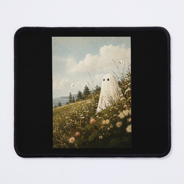 Item preview, Gentle Ghost Wandering Through a Wildflower Hillside Afternoon designed and sold by ferminhays.