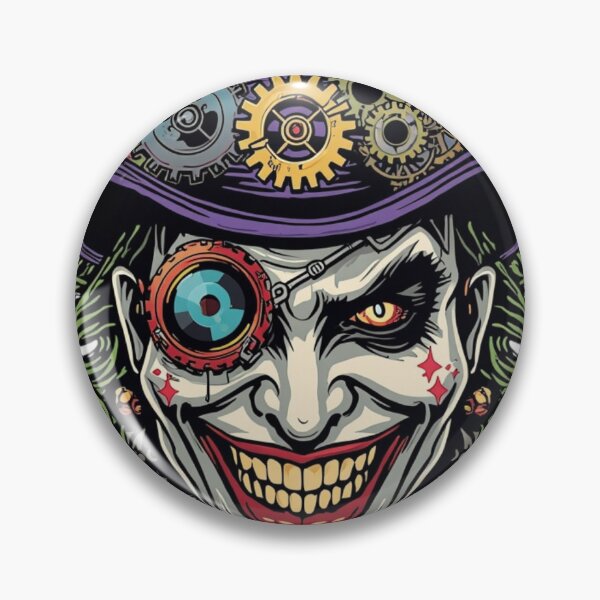 Item preview, Steampunk Joker Clown with Gears Top Hat designed and sold by redblink store.
