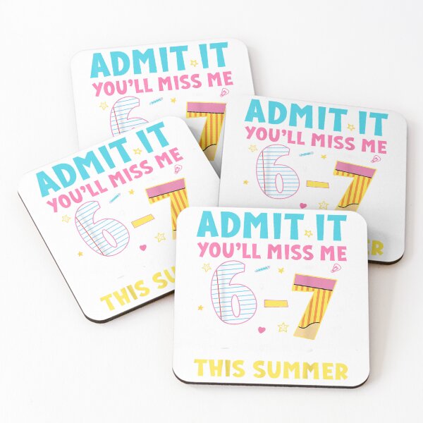 Item preview, Admit It You'll Miss Me 6 7 Times Last Day of School Teacher T-Shirt designed and sold by DArtfulStudio.