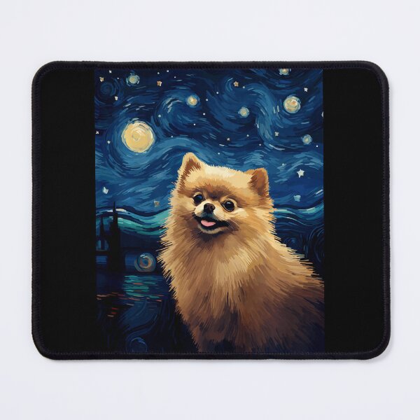 Item preview, Pomeranian Dog Starry Night Van Gogh Art Lover designed and sold by Littermin.