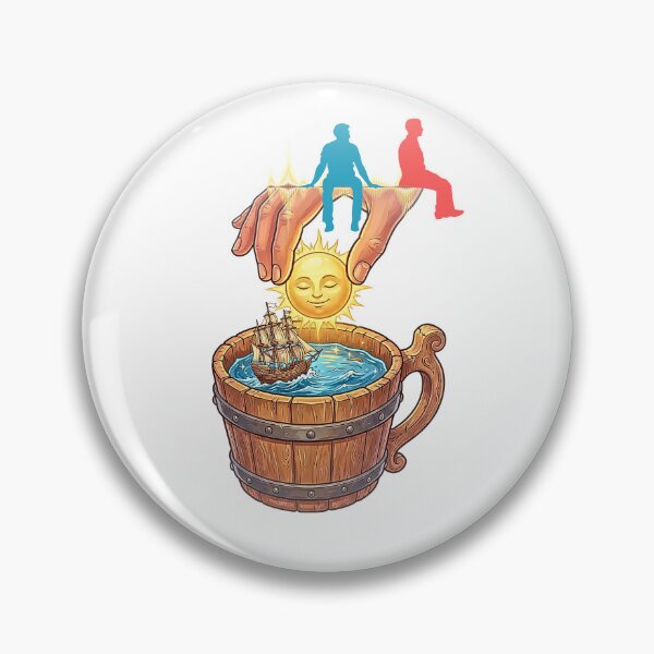 Item preview, Surreal Sea Voyage in Wooden Mug Graphic designed and sold by rich-moda.