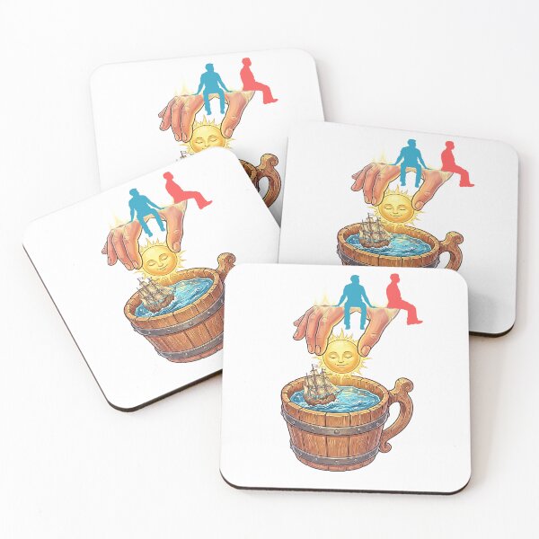 Item preview, Surreal Sea Voyage in Wooden Mug Graphic designed and sold by rich-moda.