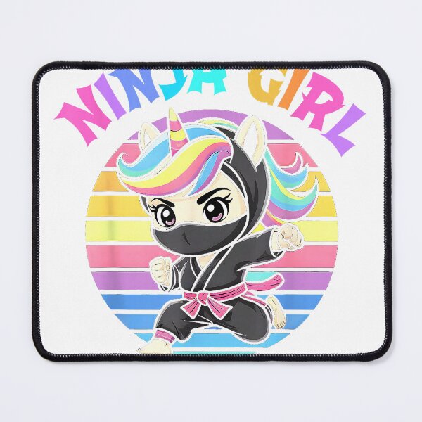 Item preview, Anime NINJA GIRL Spy Unicorn Rainbow Kindergarten Vibes T-Shirt designed and sold by RKdrawings.