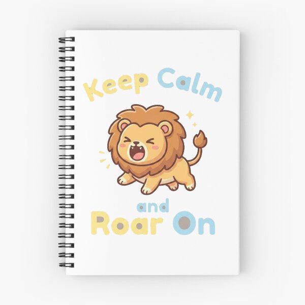 Item preview, Cute Baby Lion Kawaii Cartoon Sticker | Keep Calm Roar On Animal Design | Adorable Lion Illustration designed and sold by morning sun.