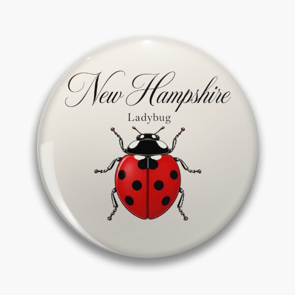 Item preview, New Hampshire Ladybug Retro Poster designed and sold by The-Drip-Studio.
