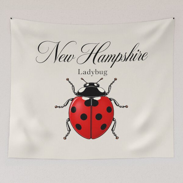 Item preview, New Hampshire Ladybug Retro Poster designed and sold by The-Drip-Studio.