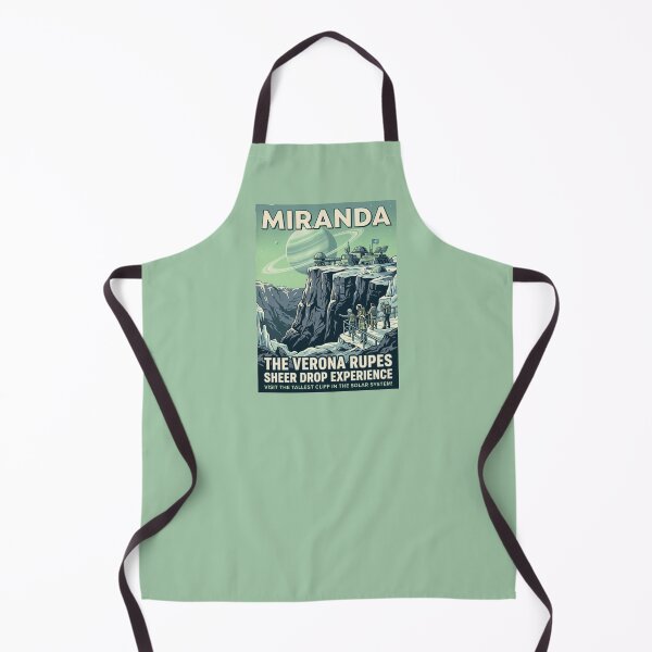 Item preview, Miranda Moon Retro NASA Travel Poster Verona Rupes designed and sold by RetroRewind Studio.