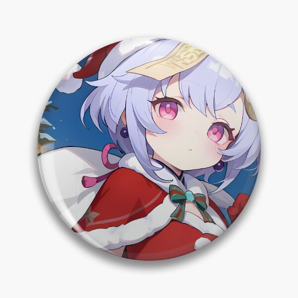 Item preview, Qiqi Genshin Impact Christmas Night Snowy Village Charm designed and sold by SuperTeamCanada.