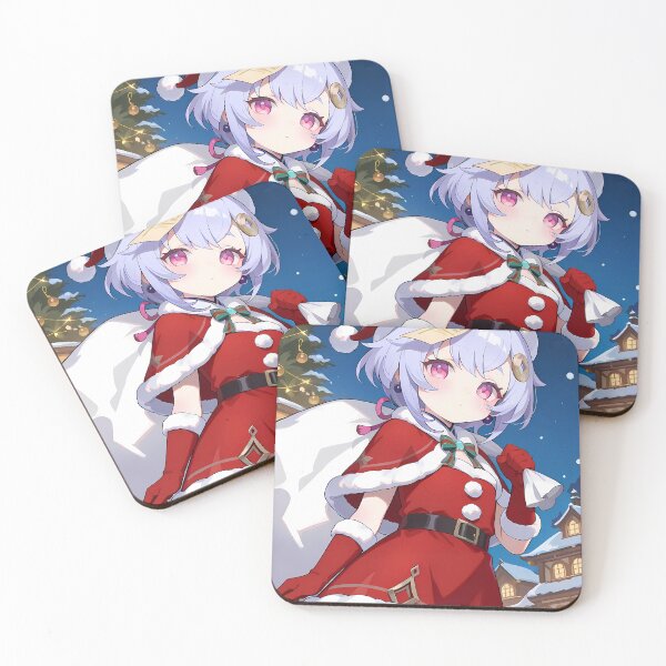 Item preview, Qiqi Genshin Impact Christmas Night Snowy Village Charm designed and sold by SuperTeamCanada.