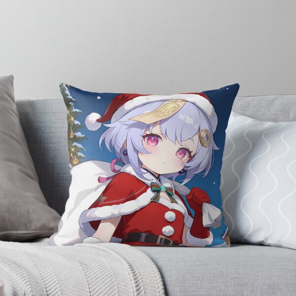 Item preview, Qiqi Genshin Impact Christmas Night Snowy Village Charm designed and sold by SuperTeamCanada.