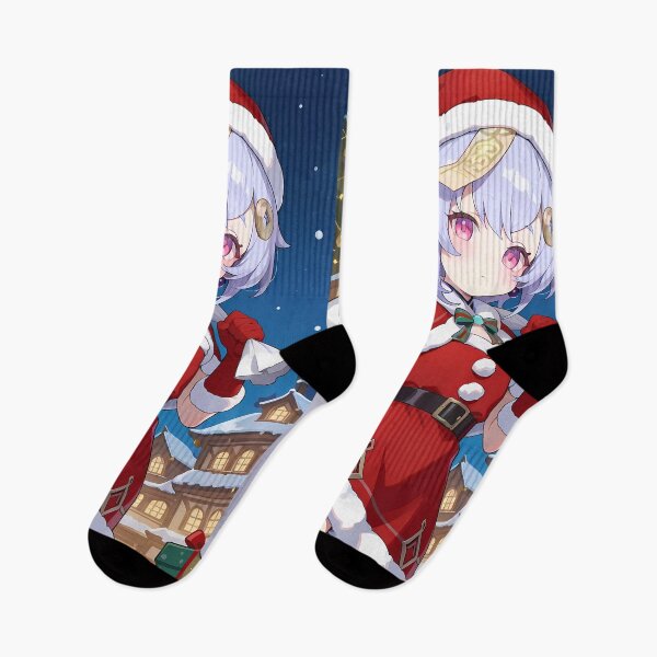 Item preview, Qiqi Genshin Impact Christmas Night Snowy Village Charm designed and sold by SuperTeamCanada.