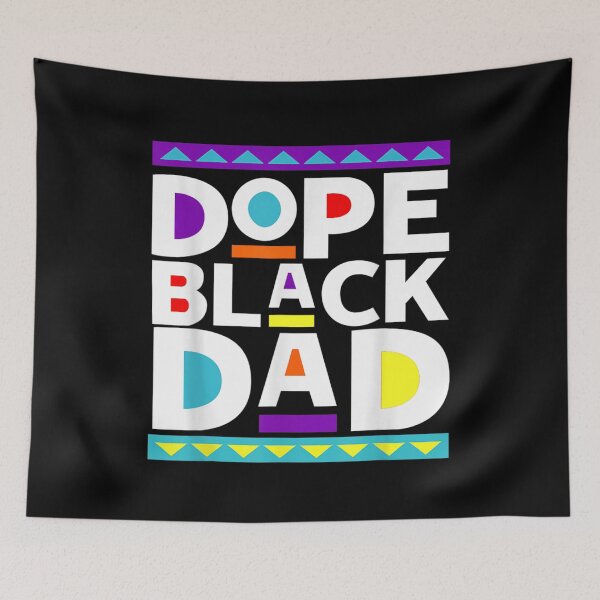 Item preview, Dope Black Dad Colorful Retro 90s Style African American Father Father Day Gift designed and sold by RisanMalto.