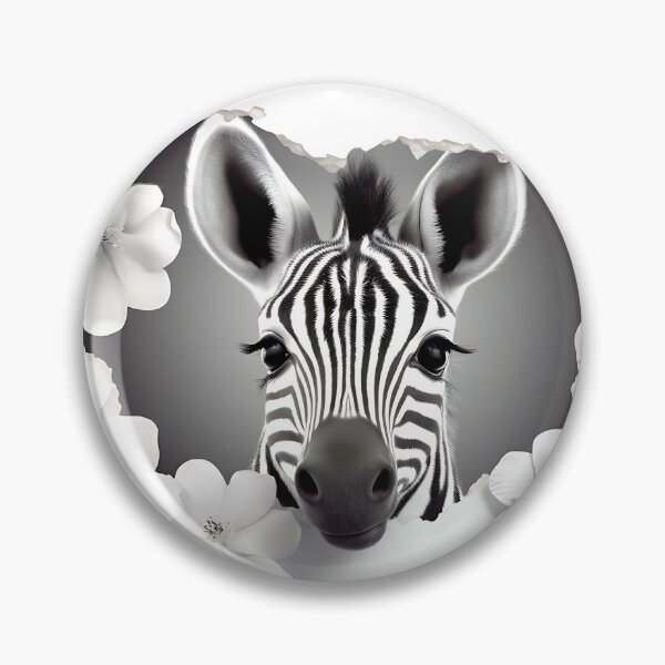 Artikelvorschau, Monochromes Safari-Zebramuster entworfen und verkauft von LiveLearnCreate.