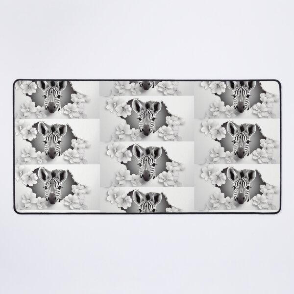 Item preview, Monochrome Safari Zebra Pattern designed and sold by LiveLearnCreate.