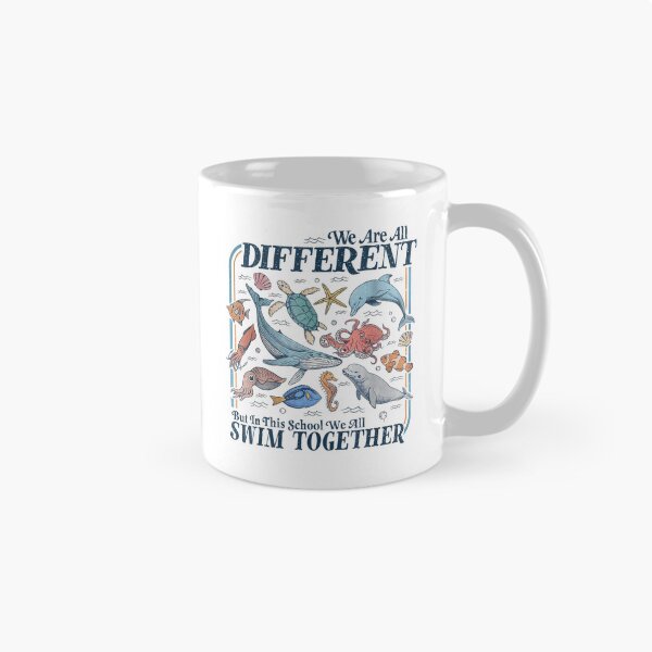 Artikelvorschau, T-Shirt für Grundschullehrer mit Meerestiermotiven zum Schulanfang entworfen und verkauft von DArtfulStudio.