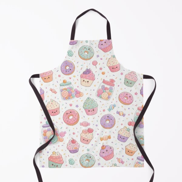 Aperçu de l'œuvre Motif Kawaii Pastel Sweets — Imprimé sans couture de dessert mignon créée et vendue par Bloomie_Studio .