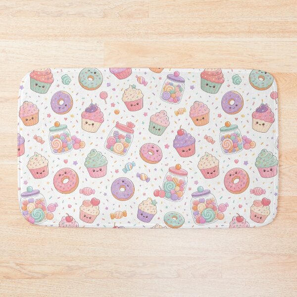 Item preview, Kawaii Pastel Sweets Pattern — Cute Dessert Seamless Print designed and sold by Bloomie_Studio .