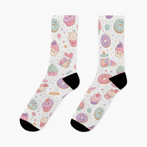 Item preview, Kawaii Pastel Sweets Pattern — Cute Dessert Seamless Print designed and sold by Bloomie_Studio .