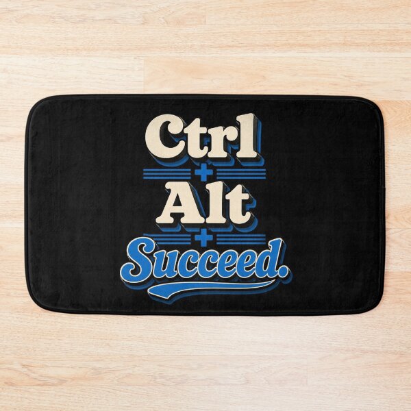 Item preview, Ctrl + Alt + Succeed. | Funny Tech Motivation Retro Quote designed and sold by Irene Catchmind.