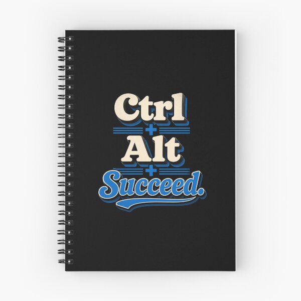 Item preview, Ctrl + Alt + Succeed. | Funny Tech Motivation Retro Quote designed and sold by Irene Catchmind.