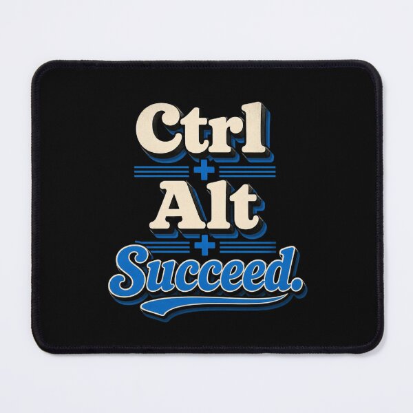 Item preview, Ctrl + Alt + Succeed. | Funny Tech Motivation Retro Quote designed and sold by Irene Catchmind.