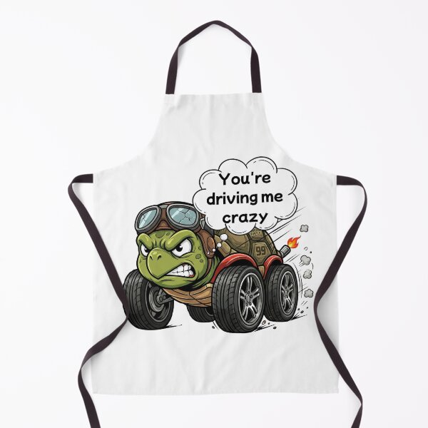 Item preview, Funny Racing Turtle Driving Me Crazy Cartoon designed and sold by rich-moda.