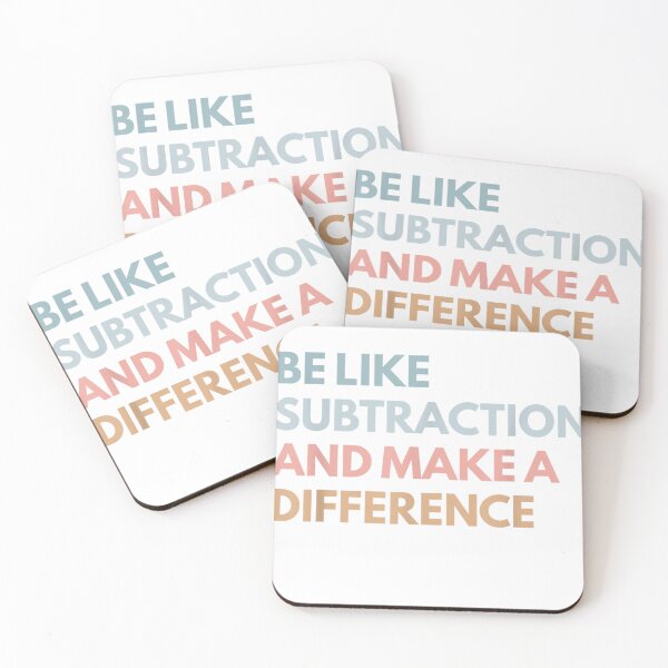 Item preview, Be Like Subtraction and Make A Difference Funny Math Teacher T-Shirt designed and sold by SavsMerch.