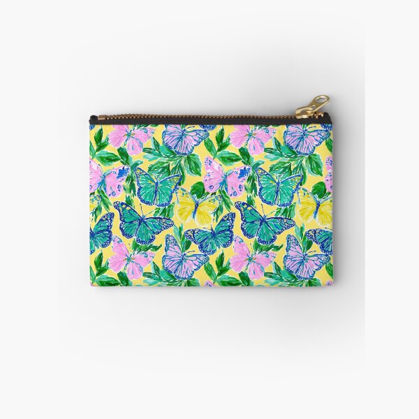 Item preview, Pink Green & Yellow Butterfly Pattern | Preppy Colorful Butterfly Design designed and sold by ThePreppyArtist.