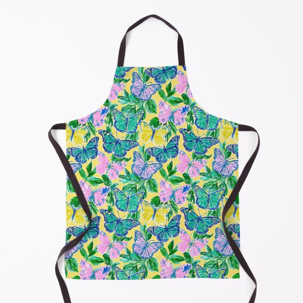 Item preview, Pink Green & Yellow Butterfly Pattern | Preppy Colorful Butterfly Design designed and sold by ThePreppyArtist.