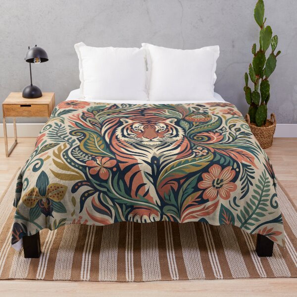 Item preview, Tropical Tiger Bloom designed and sold by ASTRAL ART LAB.