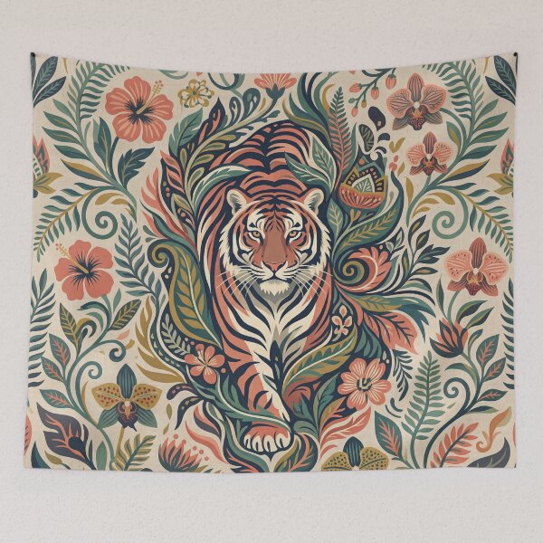 Item preview, Tropical Tiger Bloom designed and sold by ASTRAL ART LAB.