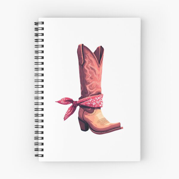 Item preview, Rosé Cowgirl Boot with Bandana – Western Floral Cowboy Boot Art designed and sold by Sweetchaos73.