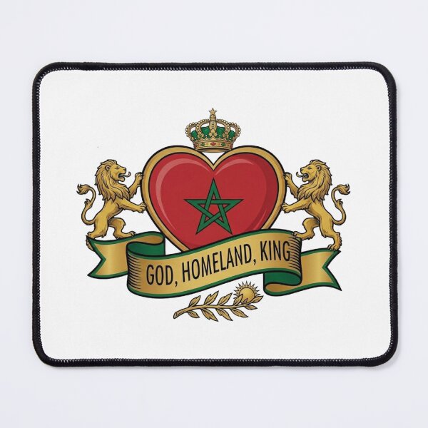 Item preview, Morocco Coat of Arms - God Homeland King designed and sold by positivitymed.