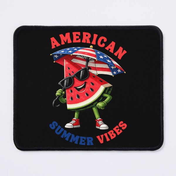 Item preview, American Summer Vibes Retro Beach Style Patriotic Vacation Graphic T-Shirt designed and sold by Teetreasure2.