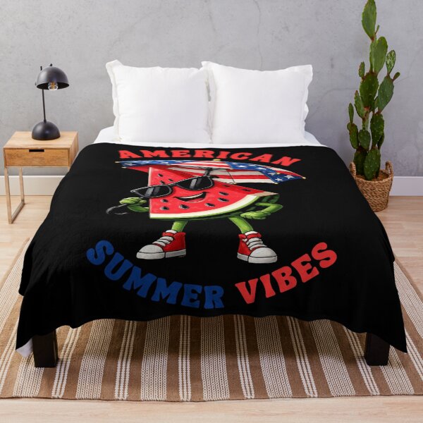 Item preview, American Summer Vibes Retro Beach Style Patriotic Vacation Graphic T-Shirt designed and sold by Teetreasure2.