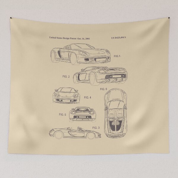 Item preview, Racecar Patent  designed and sold by Throttle & Threads.