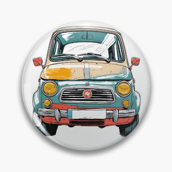 Item preview, Vintage Italian Compact Car - Retro Pop Art Classic Automobile designed and sold by Structure-Blue.