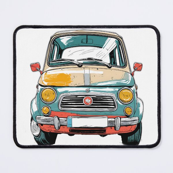 Item preview, Vintage Italian Compact Car - Retro Pop Art Classic Automobile designed and sold by Structure-Blue.