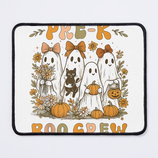 Item preview, Boo Crew Pre K Teacher Wildflower Halloween Ghost Preppy Bow Tank Top designed and sold by gidget-gadget.