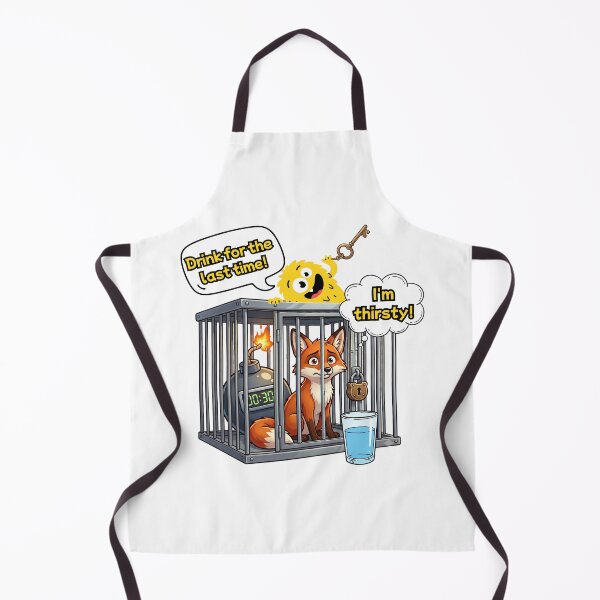 Item preview, Funny Fox In Cage Time Bomb Cartoon Graphic designed and sold by rich-moda.