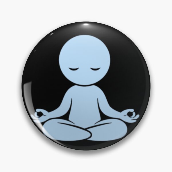 Item preview, Minimal Meditation Figure – Peaceful Yoga and Mindfulness Design designed and sold by BlueHillsJanot.