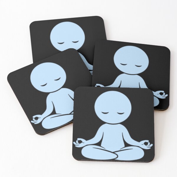 Item preview, Minimal Meditation Figure – Peaceful Yoga and Mindfulness Design designed and sold by BlueHillsJanot.