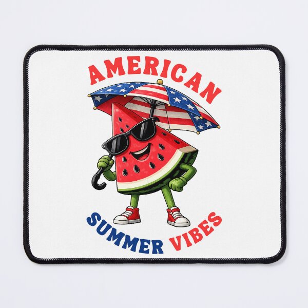 Item preview, American Summer Vibes Retro Beach Style Patriotic Vacation Graphic T-Shirt designed and sold by Teetreasure2.