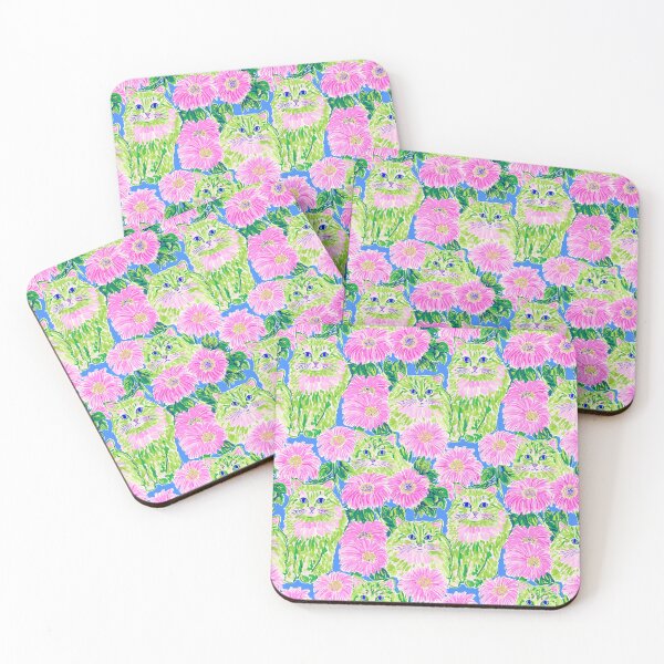 Item preview, Cute Preppy Cat Pattern | Colorful Kitty Design designed and sold by ThePreppyArtist.